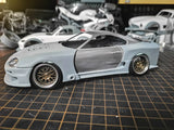 1/24 Supra MK4A80 TOP SECRET Rc Drift Car 3d Print Housing Modified with Transfer Sticker for Tamiya