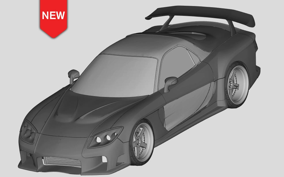 1/24 Rc Drift Car RX7 Veilside Body Shell for Tamiya FD3S – VAJJEXRC
