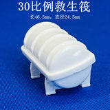 1/20 1/30 1/50 1/72 1/100 Plastic Model Life Raft Boat 20PCS