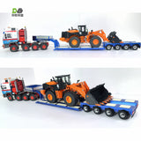 Tamiya 1/14 Rc Tractor All Metal Removable Transport Trailer with Wireless Transmission Light Set