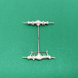 1/87 Model Car Modification Miniature Brass Bevel Tooth Axle