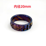 Colored Titanium Tritium Tube Ring Self-luminous for 25 Years