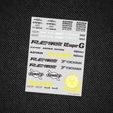 1/10 1/24  Rc Drift Car RX7 Sticker SC1361