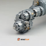 Scaleclub 1/14 Tamiya Rc Tractor Gearbox 27T Front and Rear Differential  Transfer Integrated Gearbox