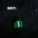 Titanium Alloy Tritium Tube Lamp Keychain 3x22.5mm
