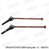 KKPIT-K1 Rc Car Universal for All Series Front Wheel Drive Shaft 89mm 10907M-R