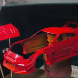 1/24 GT R35 RC DRIFT CAR car case 3d print OP parts with transfer sticker for tamiya 24300