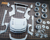 1/24 R33 HOGO SILVA Rc Drift Car 3d Print Op Parts for Tamiya