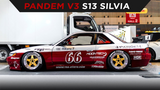 1/10 s13 v36666 SC1665  Rc Drict Car Sticker  Transfer Sticker SC1665