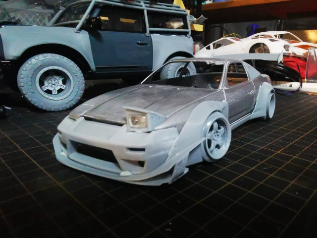 1/24 Rc Drift Car 180sx ROCKET BUNNY V1 3d Printing Parts for