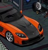 1/28 RX7 3d printed car shell finished kit 90mm wheelbase 70mm wide