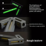 3D Printed Metal Titanium Alloy Arrow Tritium Lamp Self-luminous for 25 Years