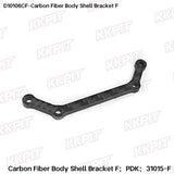 KKPIT PDK 1/10 Rwd Rc Drift Car Front and Rear Hydraulic Carbon Fiber Bracket 31015