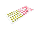 1/14 Rc Hydraulic Excavator Model Warning UV Sticker 128x54mm D422