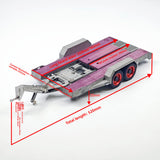 JDMODEL JDM-228 Metal Flatbed Trailer  Adjustable Towed for 1/10 RC Remote Control Car