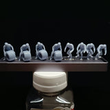 1/64 Miniature Car Repair Doll Set Unpainted