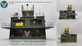 1:72 US Fighter Bomber Airport Scene Control Building Command Finished Model