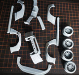 1/24 GTR R35 RBpandem Rc Drift Car 3d Printing Plastic Op Parts for Tamiya