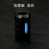 Color Titanium Alloy Tritium Tube Keychain Self-luminous for 25 Years