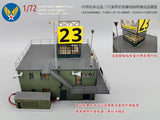 1:72 US Fighter Bomber Airport Scene Control Building Command Finished Model