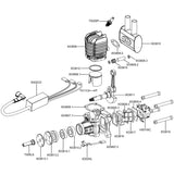 EPHIL X-38cc-R Engine Parts Engine Parts Carburetor Exhaust Pipe Piston Ring Cylinder Case