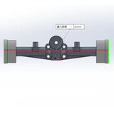 15T Brass  Axle for 1/87 1/64 Static Model Conversion To Dynamic RC