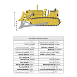 1/14 D7 RC Metal Hydraulic Track Bulldozer RTR