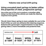 YOKOMO YD2 RC Drift Car Shock Absorber Spring 1.3/1 4/1.5 Mm D-185