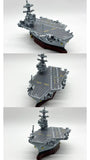 3D Printing Miniature Version USS Ford CVN78 Aircraft Carrier Assembled Model Kit