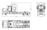 JDMODEL JDM-518 1/14 American Style Remote Control Trailer with Linght Sound RTR