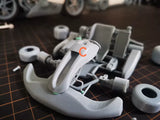 1/24 Kart Rc Drift Car with Transfer Watermark Spare Parts
