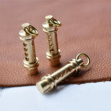 Brass Tritium Trachea Keychain 3x22.5mm