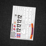 1/10 1/24 GTR R32 Rc Drift Car CALSONIC Sticker  Transfer Sticker SC1212