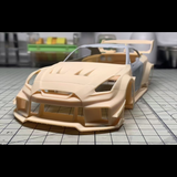 1/24 GT R35 RC DRIFT CAR car case 3d print OP parts with transfer sticker for tamiya 24300