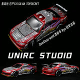 TG SUPER UNIRC TG + 1/24 RWD Brushless External Rotor Motor Silvia S13 S15 Overdose Hand Painted RC DRIFT CAR RTR