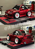 MUSHU TG TT 1/24 Rc Drift Car 3D PRINT GTR32 200SX WHITE Shell Wheelbase 70-73MM