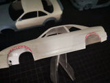 1/24 R33 GTR AERO HELLA Rc Drift Car Shell 3d Print Op  for Tamiya