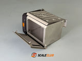 Scaleclub 1/14 Tamiya Rc Tractor Euro6 Stainless Steel Toolbox Miniature