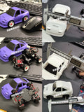 MUSHU TG TT 1/24 Rc Drift Car 3D PRINT GTR32 200SX WHITE Shell Wheelbase 70-73MM