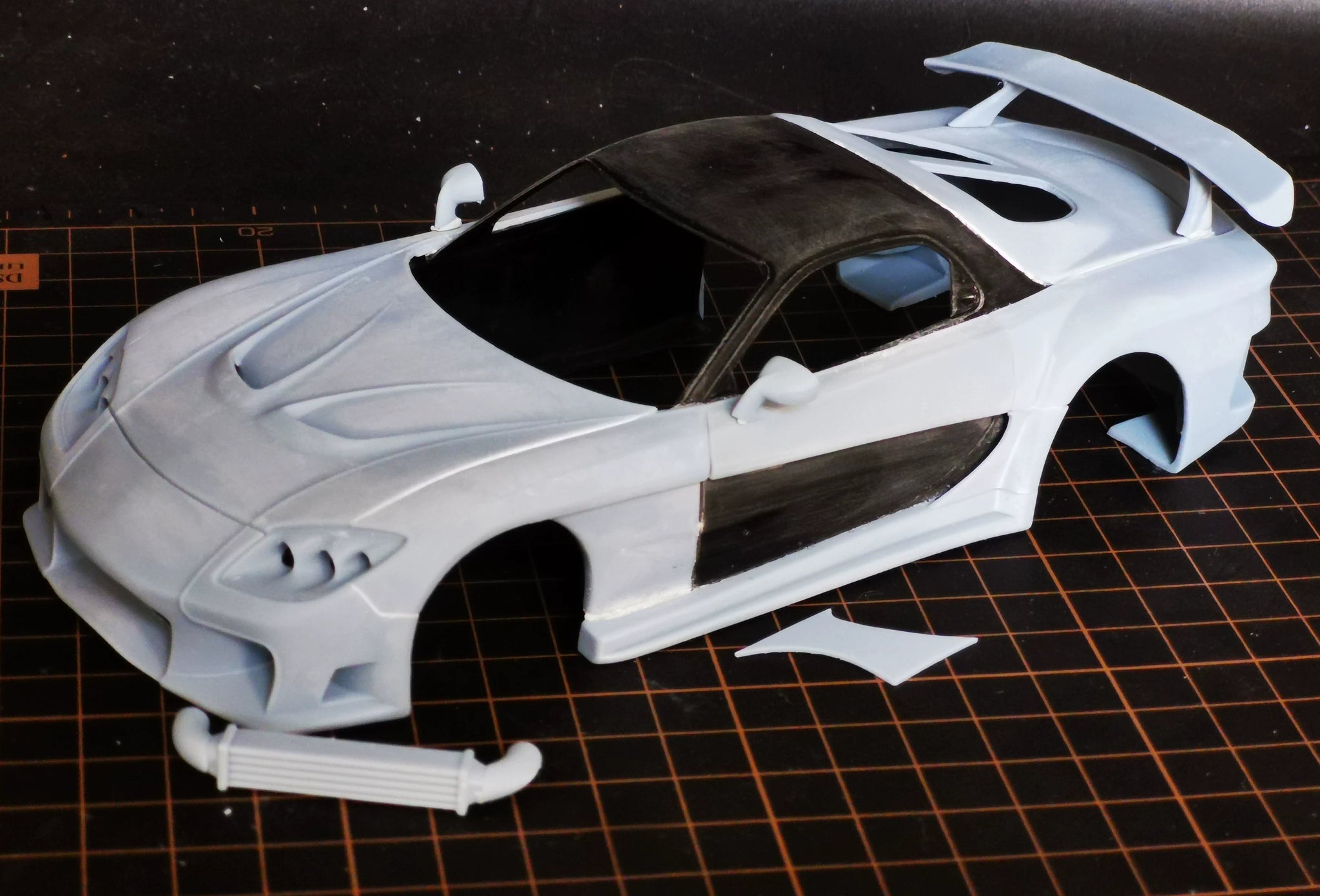 1/24 RX7 Veilside Shell Rc Drift Car 3d Print OP Parts Tamiya