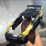 1/24 GT R35 RC DRIFT CAR car case 3d print OP parts with transfer sticker for tamiya 24300