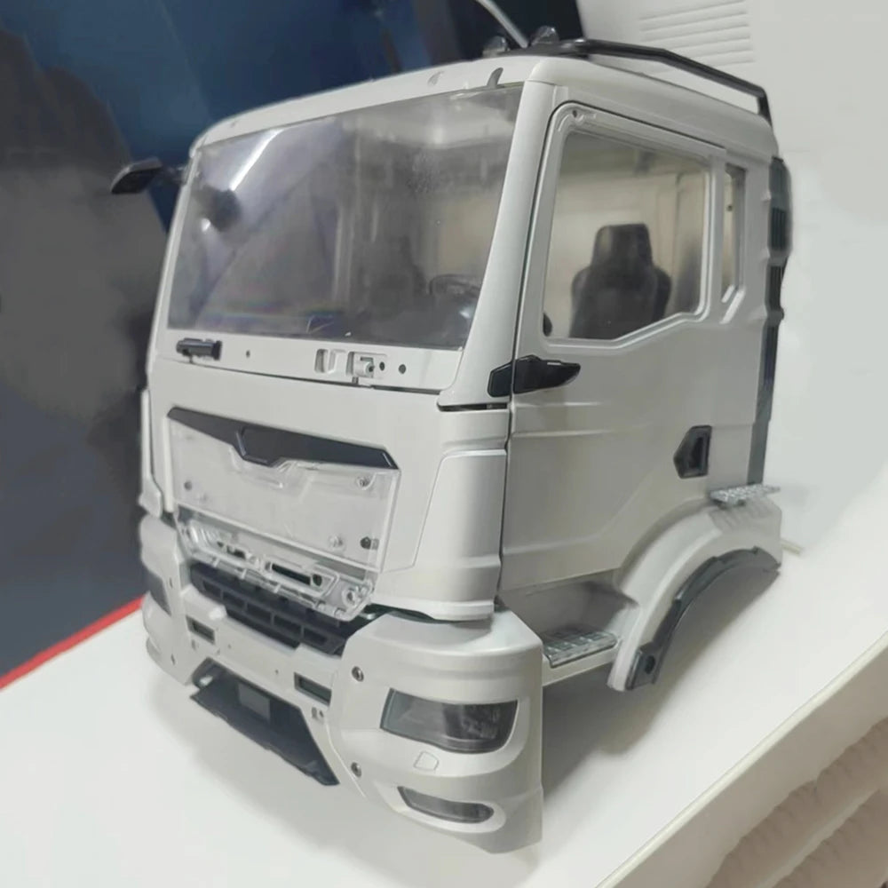 Metal Cab with Interior for 1 14 Tamiya MAN TGX Rc Dump Truck VAJJEXRC