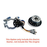 NGH 70CC 2 Stroke 2 Cylinder Gas / Petrol Engine GTT70 with Automatic Electric Self Starter for RC Airplane