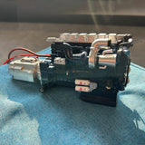 All-metal Shift Gearbox Powertrain for 1/14 Tamiya RC Dump Truck SCANIA 770S R620