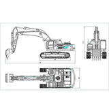 JDMODEL 1/14 V2 360L RC Hydraulic Excavator JDM 106 RTR
