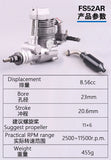 ASP FS52AR 52 8.56cc Scale Four Stroke Methanol Nitro Engine Motor for RC Fixed Wing Aircraft Airplane