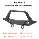 RLAARLO Mk07 Jk07pro Op Part Metal Accessories Armor Weight C Seat Steering Cup Bridge Cover Front Bar Differential Shell