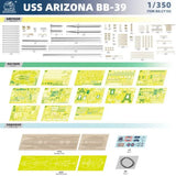 CY MODEL CY102 1/350  USS ARIZONA BB-39 Battle Ship Assembly Model Kit