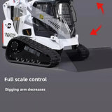 DOUBLE E E119  1/14 RC Hydraulic Tracked Bobcat Engineering Vehicle Skid Loader RTR