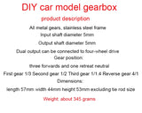 TOYAN Methanol Engine Self-made Model Car Gearbox Three-in-one-out  Transmission Reducer